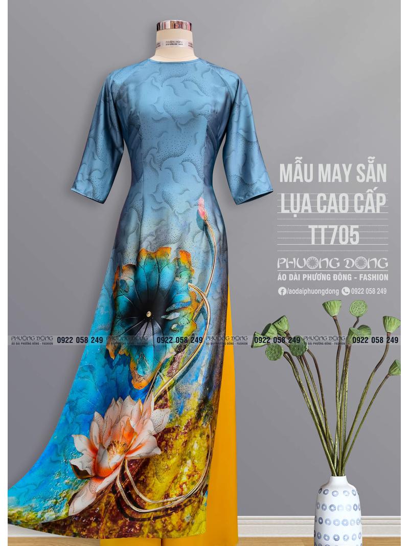 Áo Dài Truyền Thống Lụa Cao Cấp TT705